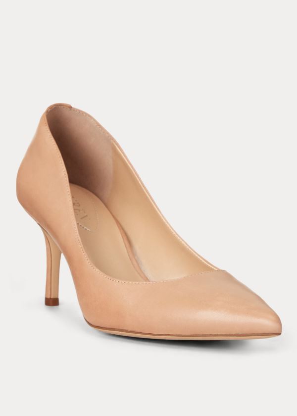 Women's Ralph Lauren Lanette Leather Pumps | 160359VAP